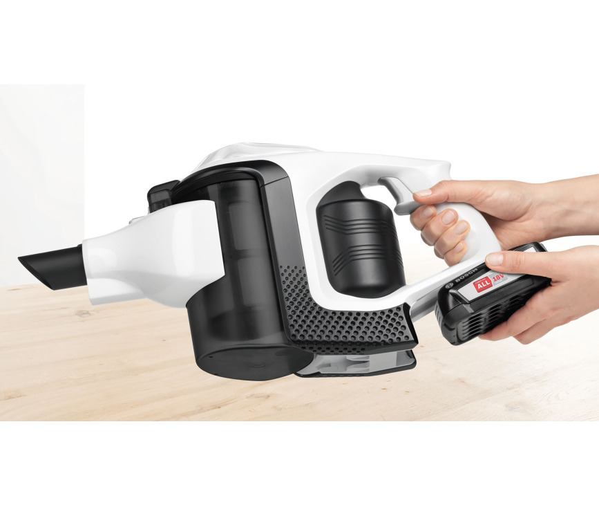 Bosch BCS81EXC steel stofzuiger met accu