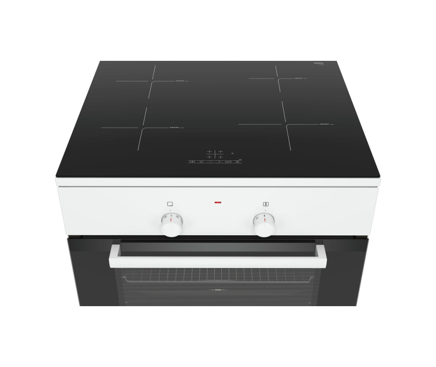 Bosch HLL090020U inductie fornuis - wit - 60 cm. breed