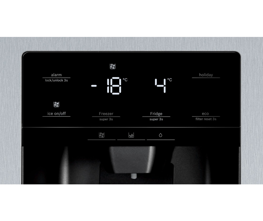 Bosch KAD93VIFP rvs side-by-side koelkast