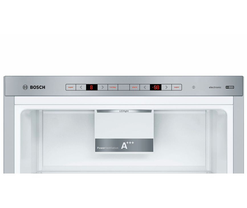 Bosch KGE39VL4A rvs-look koelkast - 201 cm. hoog