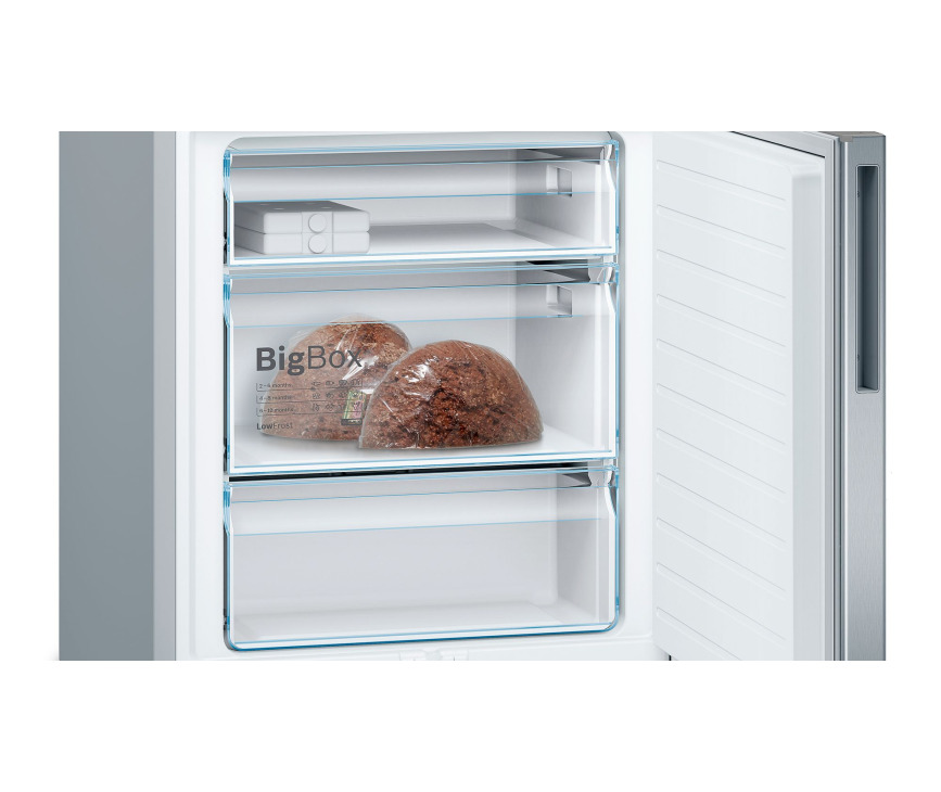 Bosch KGE49VI4A rvs koelkast - NoFrost en 70 cm. breed