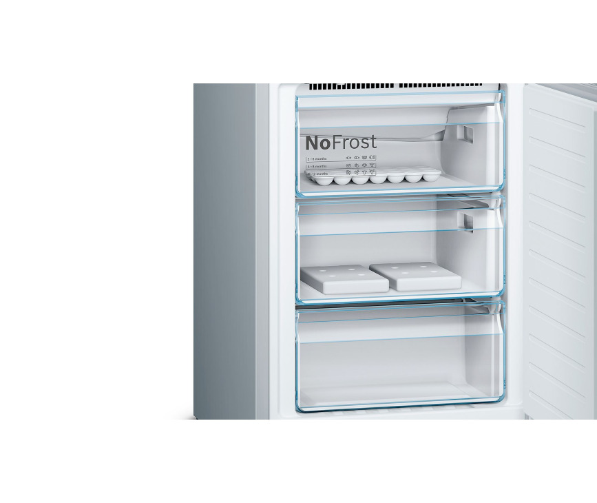 Bosch KGF39PI45 rvs koelkast - 203 cm. hoog