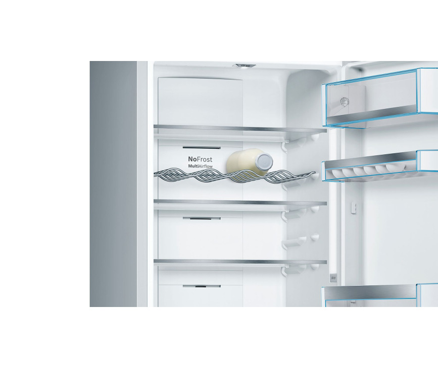 Bosch KGF39PI45 rvs koelkast - 203 cm. hoog