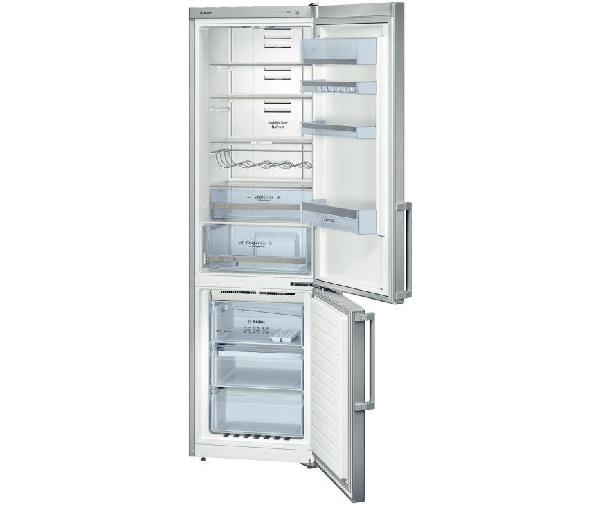 De Bosch KGN39XL32 koelkast RVS-look heeft een totale netto inhoud van 355 liter