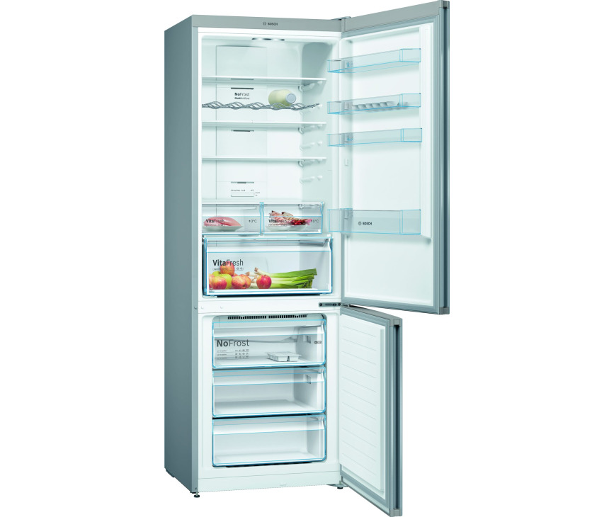 Bosch KGN49XIEA rvs koelkast - No-Frost en 70 cm breed