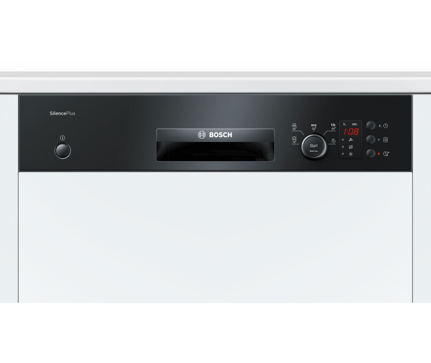 Bosch SMI25DB01E half geintegreerde inbouw vaatwasser - zwart bedieningspaneel