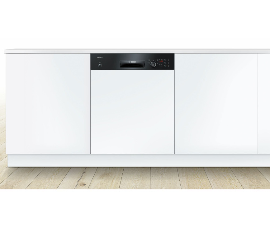 Bosch SMI25DB01E half geintegreerde inbouw vaatwasser - zwart bedieningspaneel