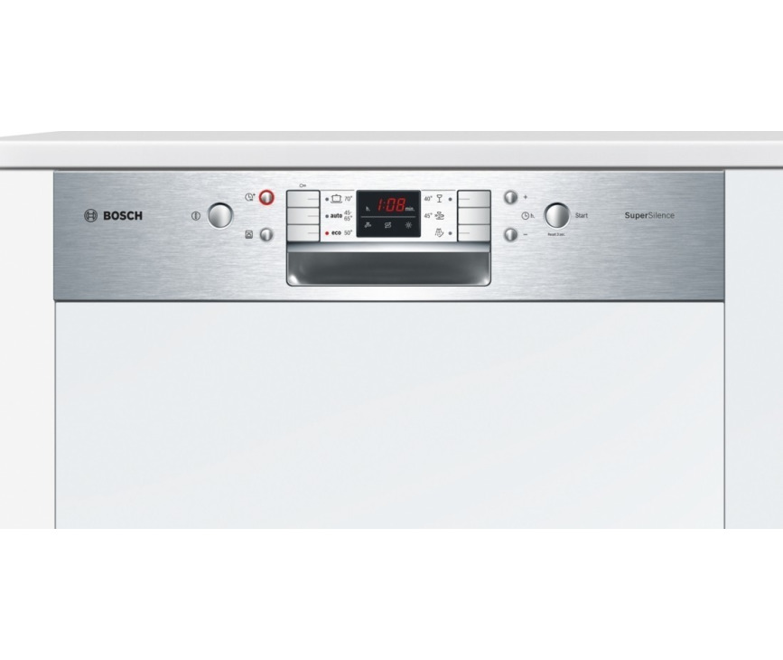 Het bedieningspaneel van de Bosch SMI68N25EU inbouw vaatwasser