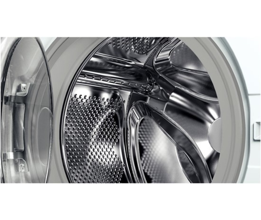 De Bosch WAE28396NL wasmachine is voorzien van de nieuwe trommel met kleinere gaatjes voor behoedzaam wassen