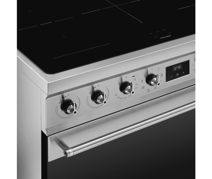 Smeg C92IMX2 inductie fornuis met dubbel oven - rvs