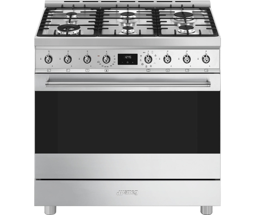 SMEG fornuis gas rvs C9GMXNLK2
