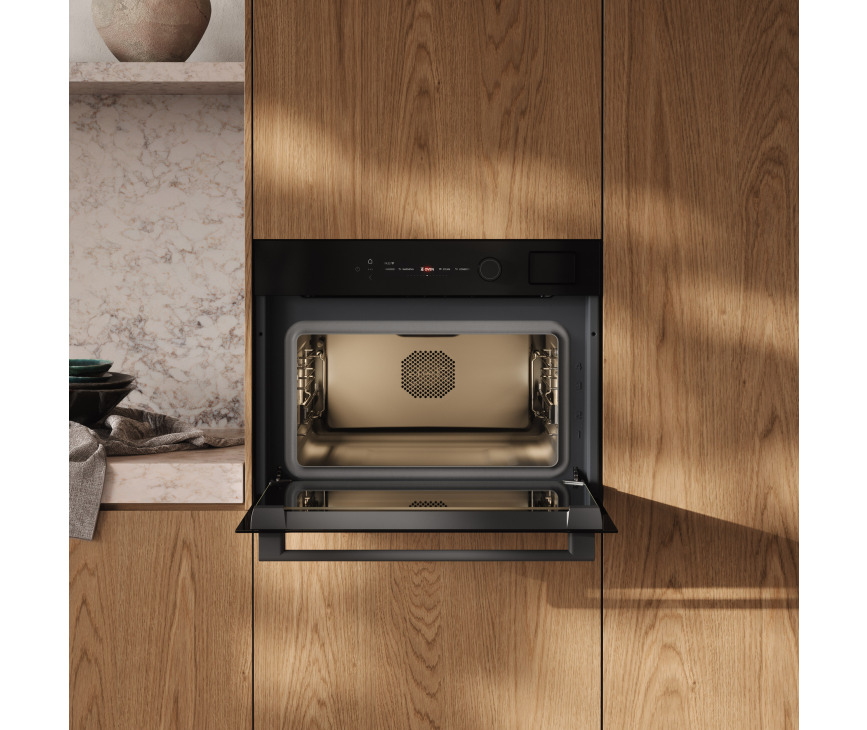 Atag CS8471D inbouw combi-stoomoven - zwart glas