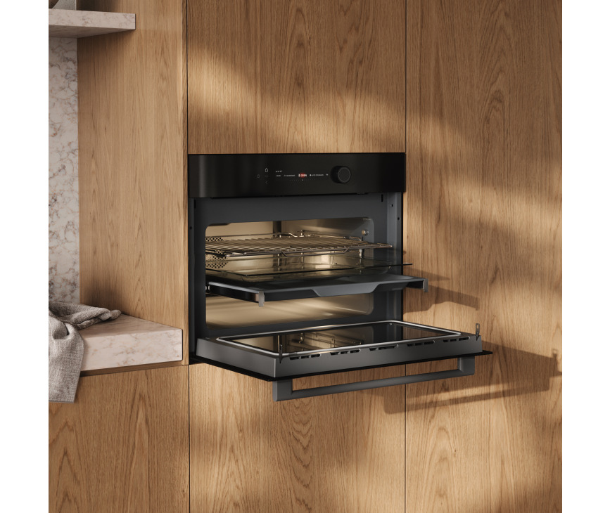Atag CX8471D inbouw oven met magnetron - zwart glas
