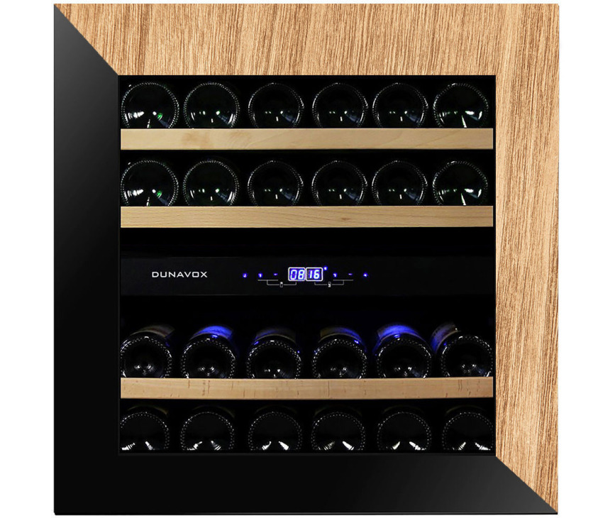 DUNAVOX wijnkoelkast inbouw zwart DAVG-25.63DOP.TO
