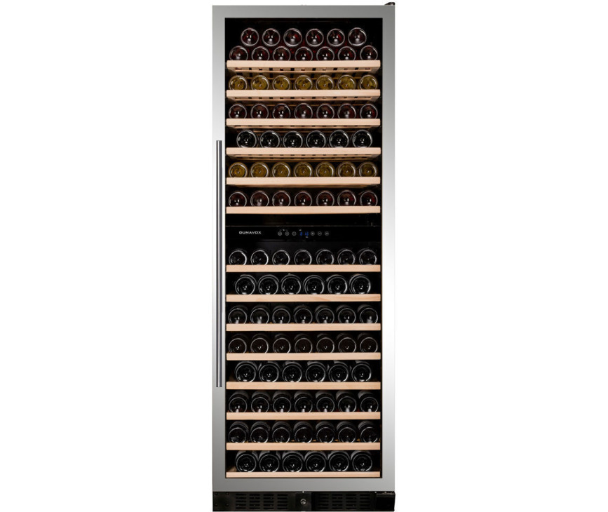 DUNAVOX wijnkoelkast rvs DX-181.490SDSK