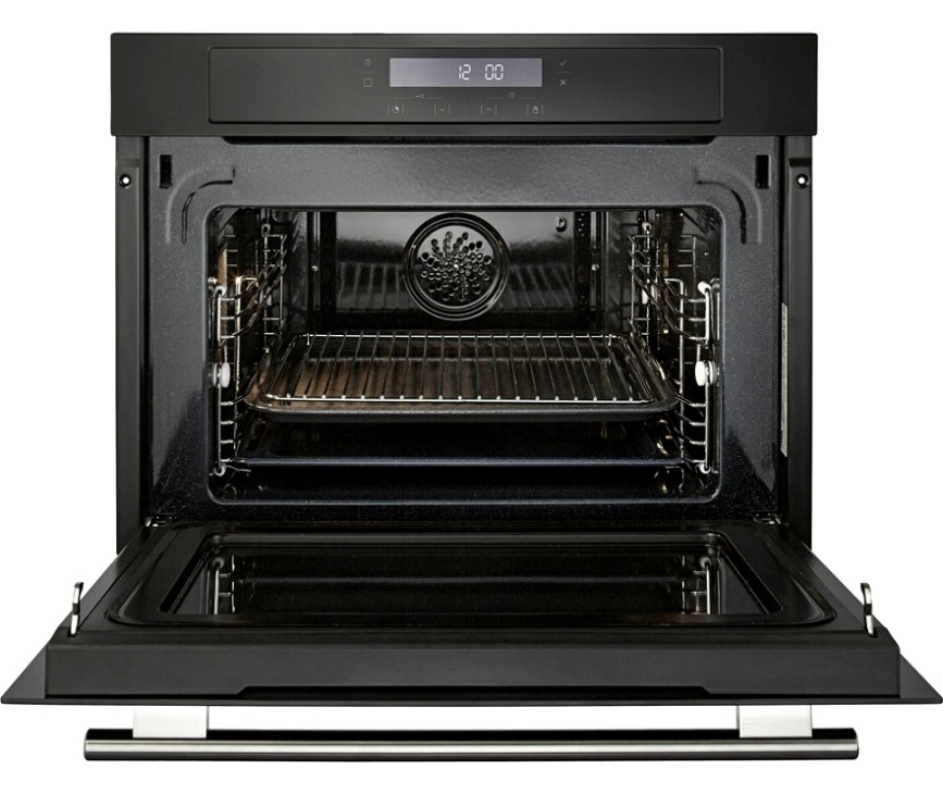 Foto van de binnenzijde van de Etna CM851ZT oven met magnetron zwart