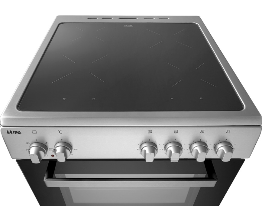 Etna FIV560RVS inductie fornuis - rvs - 2-fasen aansluliting