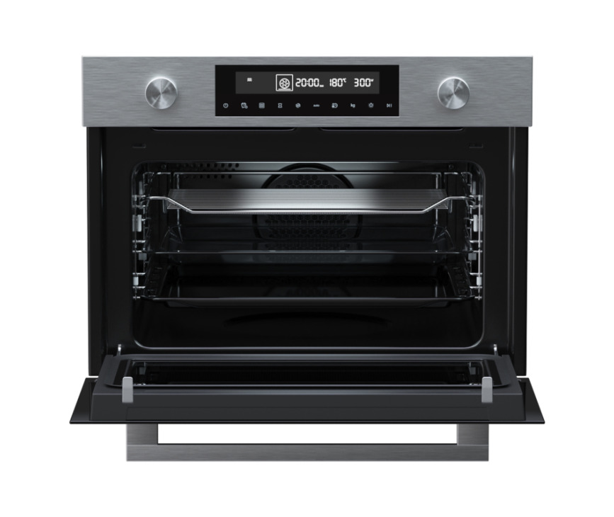 Etna CM450RVS inbouw oven met magnetron - nis 45 cm. - roestvrijstaal