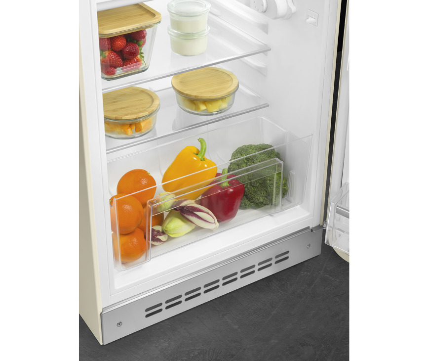 Smeg FAB10RCR5 koelkast creme - rechtsdraaiend