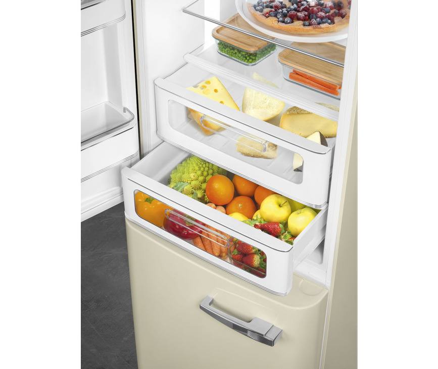 Smeg FAB32LCR5 koelkast crème - linksdraaiend