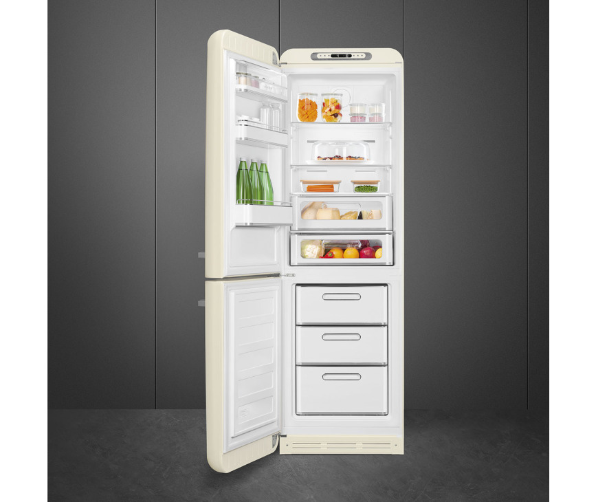 Smeg FAB32LCR5 koelkast crème - linksdraaiend