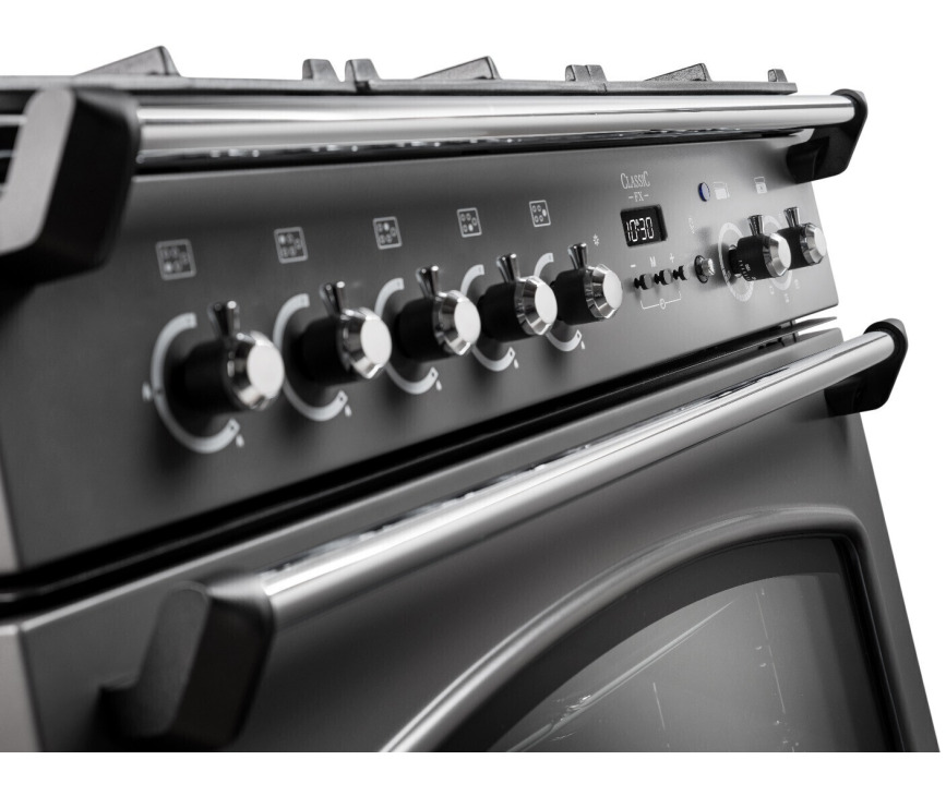 Falcon Classic FX 90 gas zwart fornuis