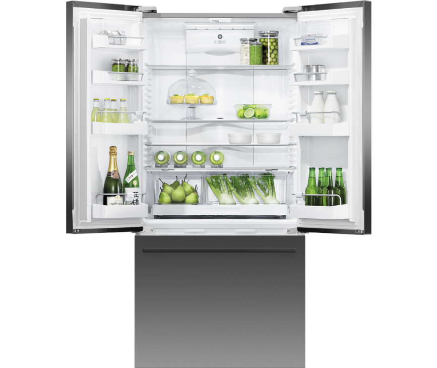 Fisher & paykel RF522ADB5 side-by-side koelkast - blacksteel