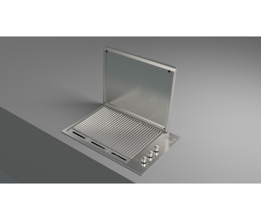 Fulgor milano FOBQ 803 G X inbouw gas barbecue - rvs