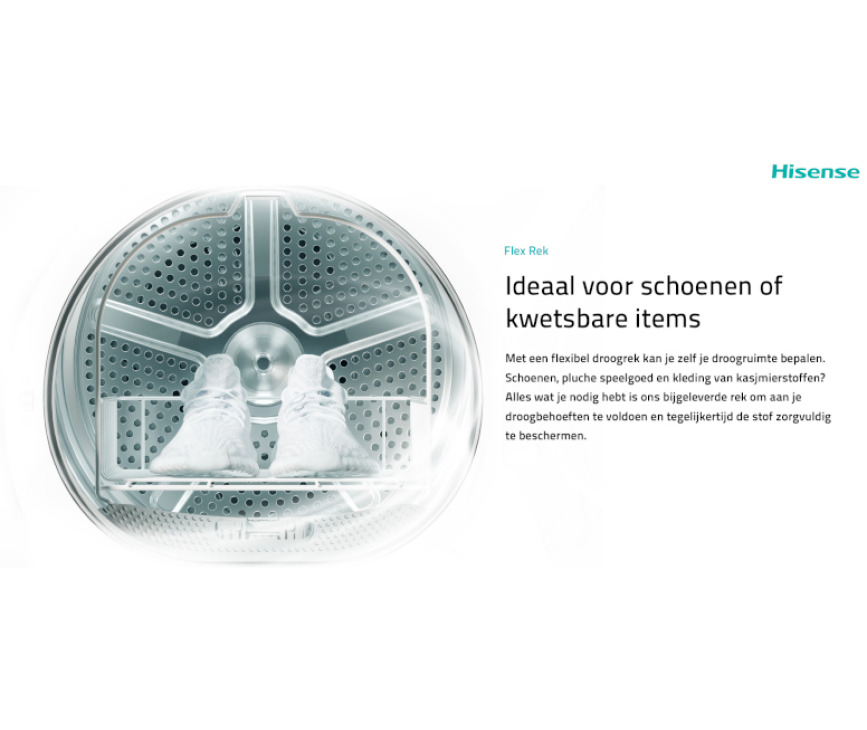 Hisense DH5S102BW warmtepomp droger