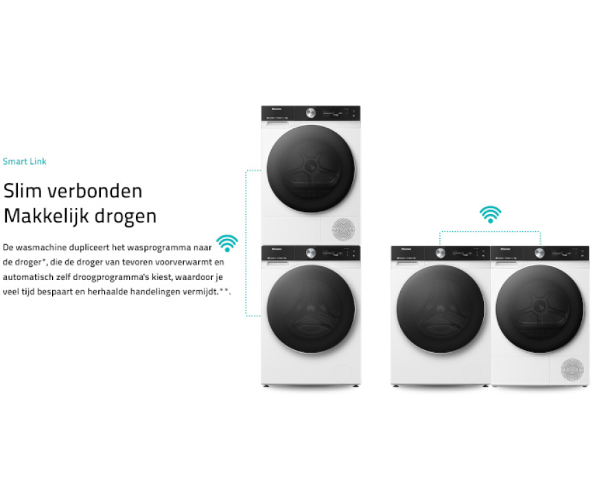 Hisense DH5S102BW warmtepomp droger