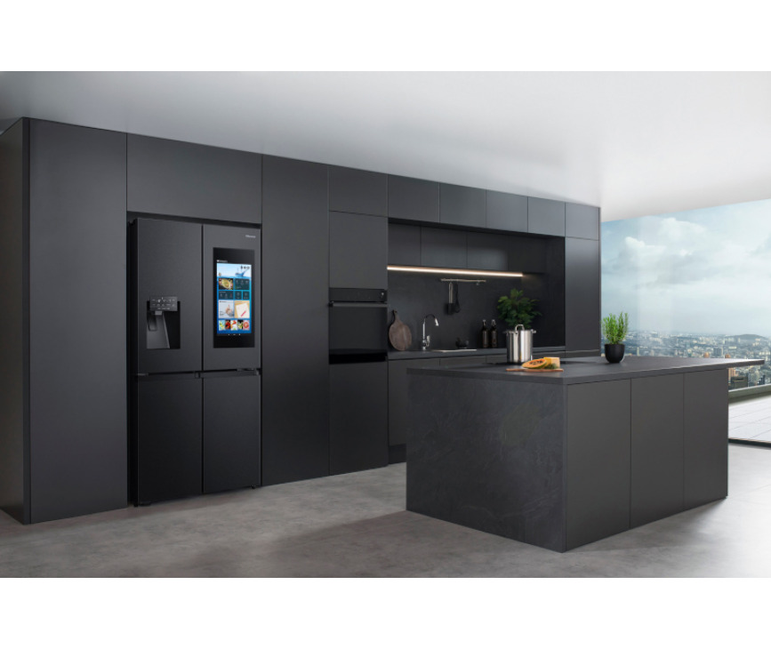 Hisense RQ760N4IFE blacksteel side-by-side koelkast