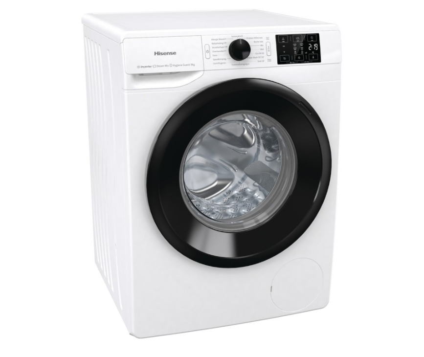Hisense WFGE901439VMQ wasmachine met 9 kg. en 1400 toeren
