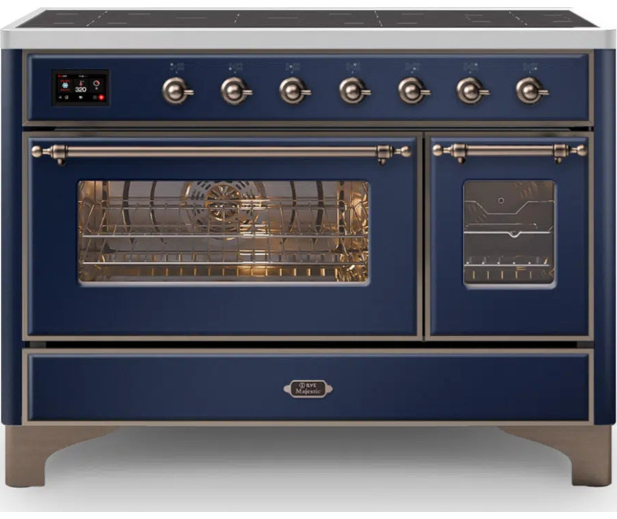 Ilve MI127NE3/MB inductie fornuis - blauw - 120 cm. breed