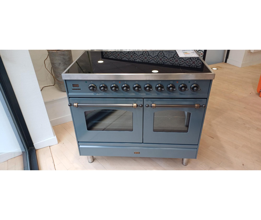Ilve PDI106WE3/BGB inductie fornuis - 100 cm breed - blauw/grijs