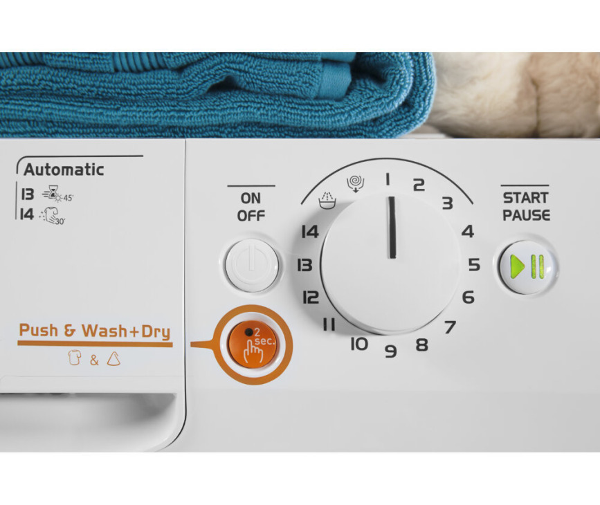 De draaiknop van de Indesit XWDE 961480X WSSS EU was/droogcombinatie