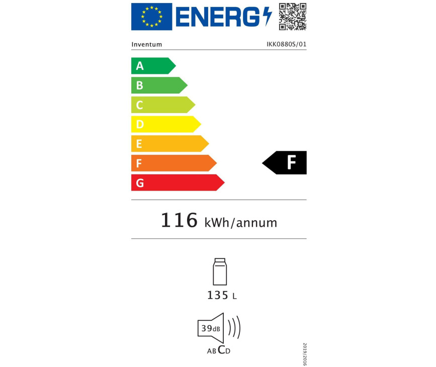 Inventum IKK0880S inbouw koelkast