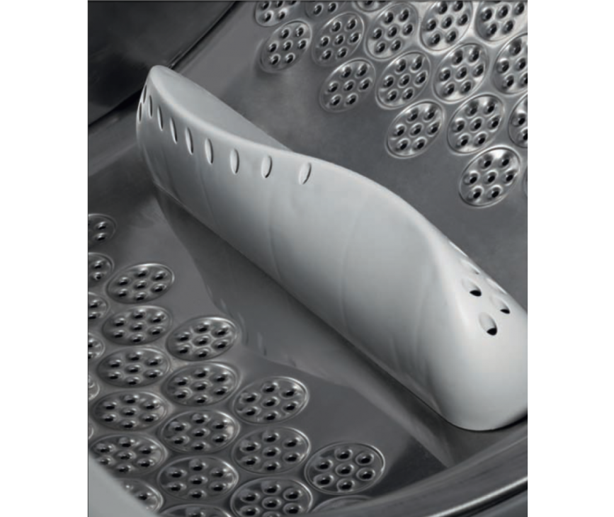 De AEG L98685FL wasmachine is uitgevoerd met een ProTex trommel