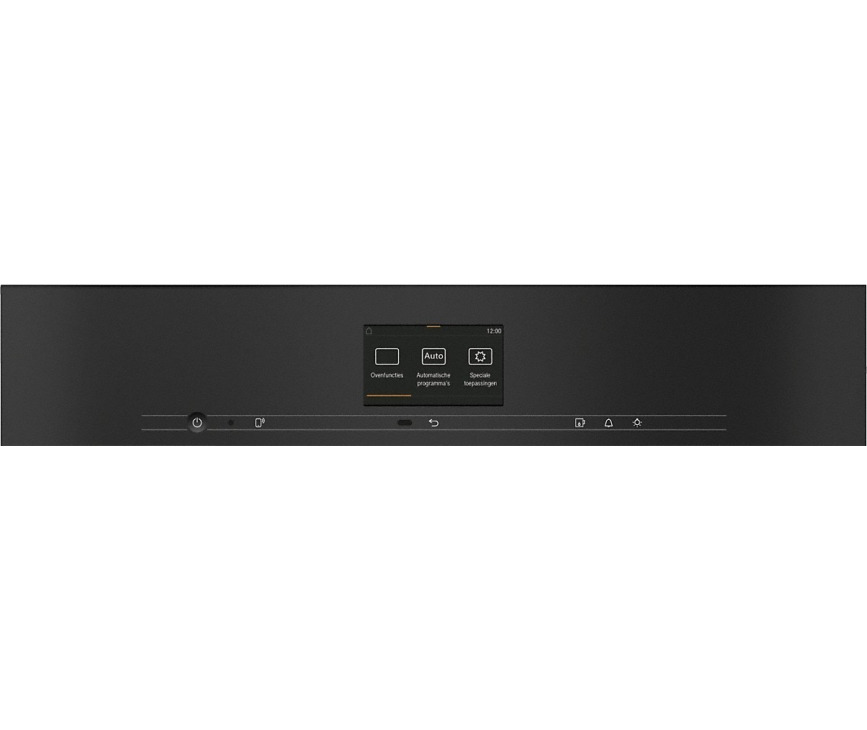 Foto van het bedieningspaneel van de Miele DGC 7665 ZWART inbouw zwart combi-stoomoven
