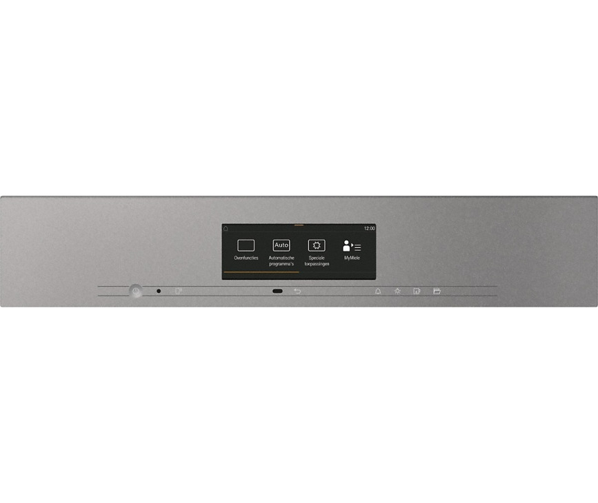 Foto van het bedieningspaneel van de Miele DGC7840X GRAFIET inbouw grafiet combi-stoomoven