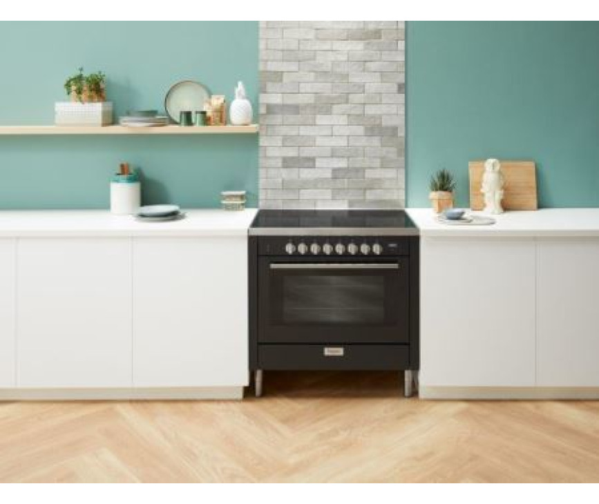 Pelgrim IF960MAT inductie fornuis - mat-zwart