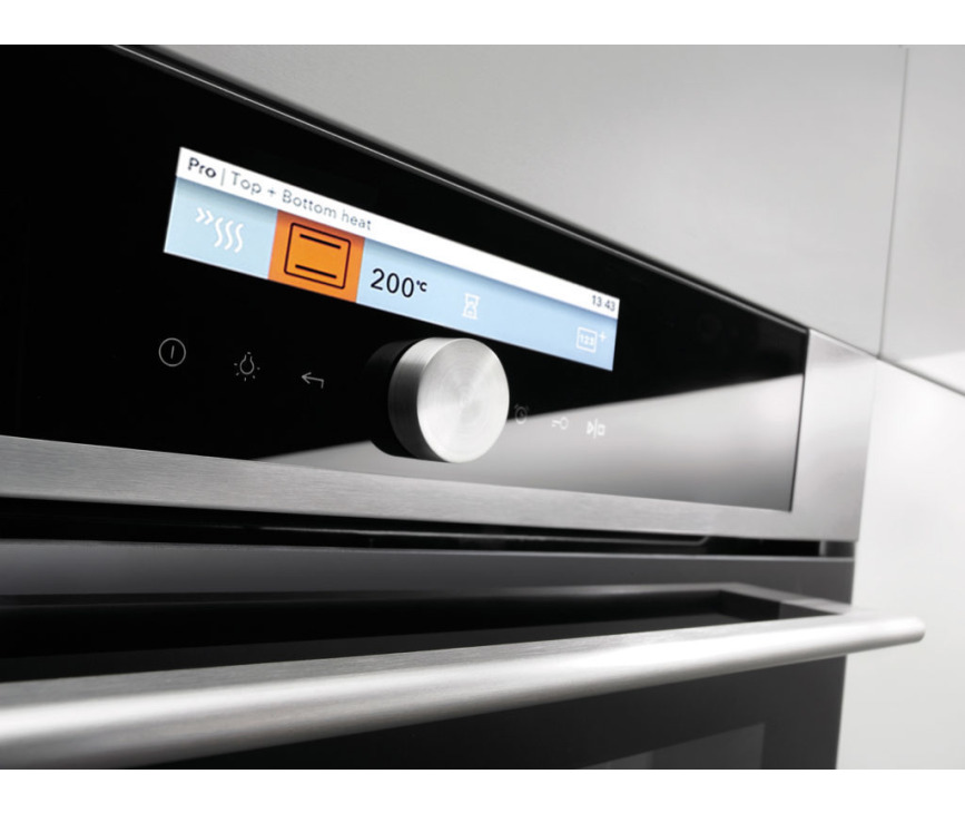 Pelgrim OVM824RVS inbouw oven - roestvrijstaal - nis 45 cm.