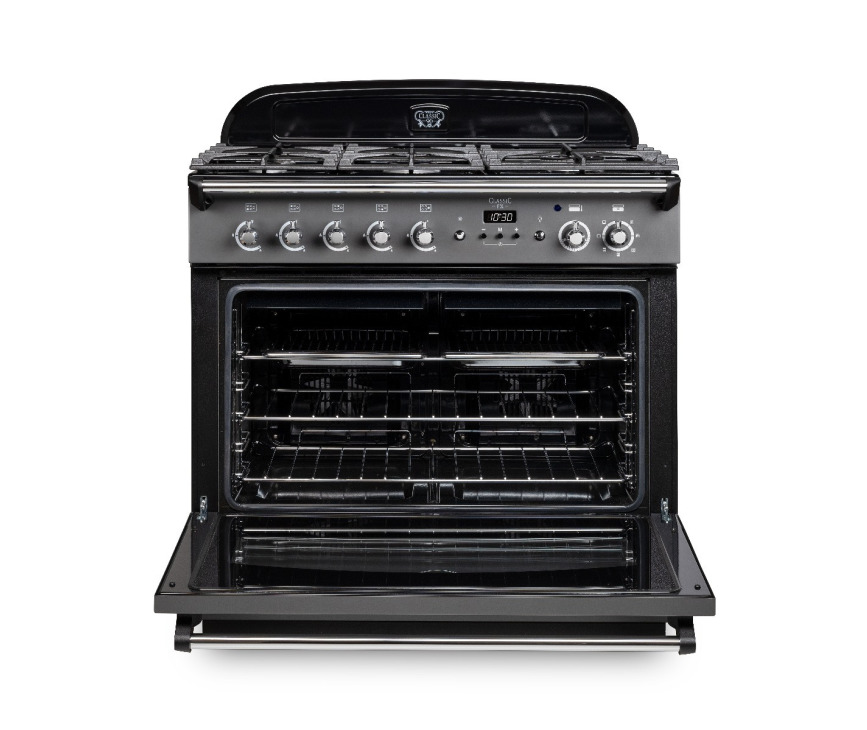 Falcon Classic FX 90 gas zwart fornuis