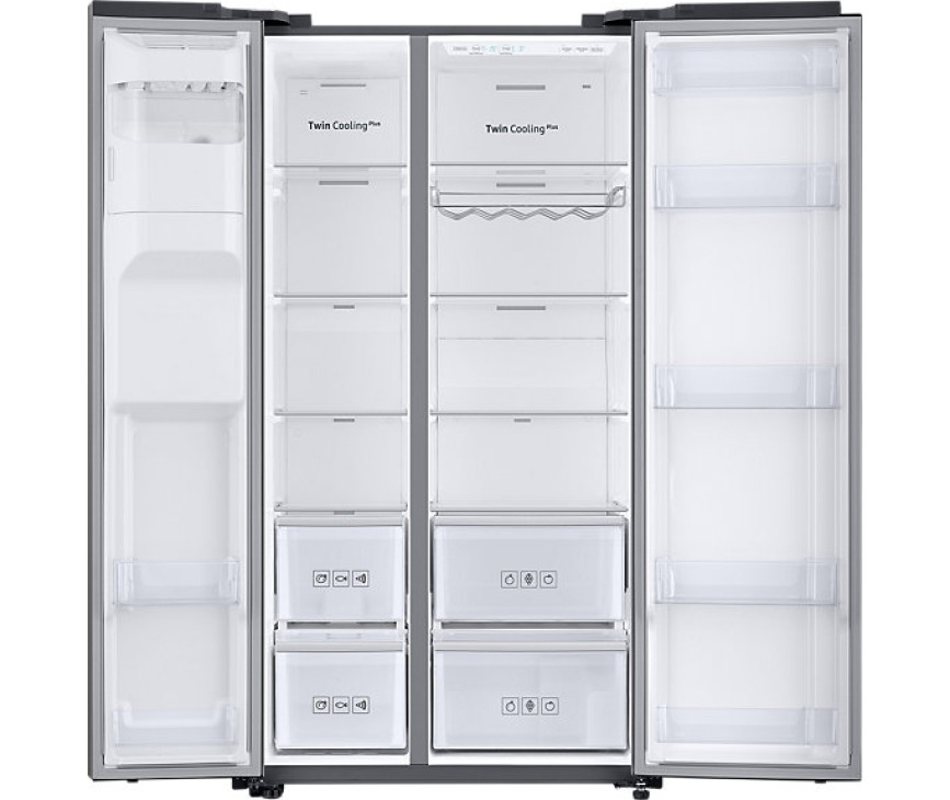 Foto van het interieur van de Samsung RS68N8231S9 side-by-side koelkast