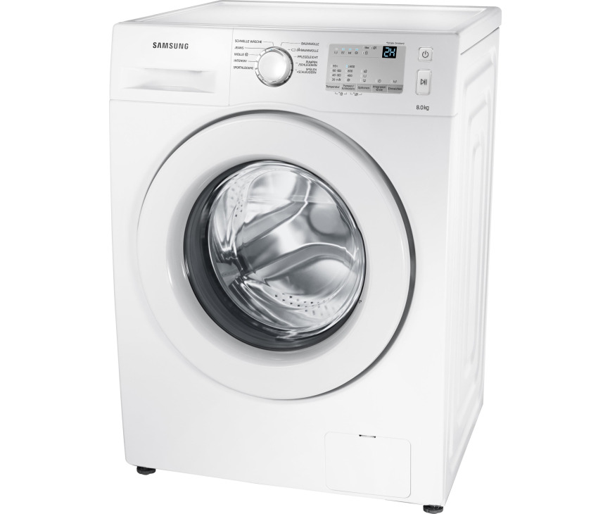 De Samsung WW80J3473KW wasmachine kan tot 1400 toeren gaan