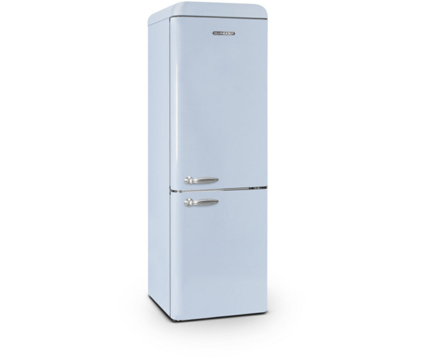 Schneider SCB300VBL retro jaren 50 koelkast - blauw