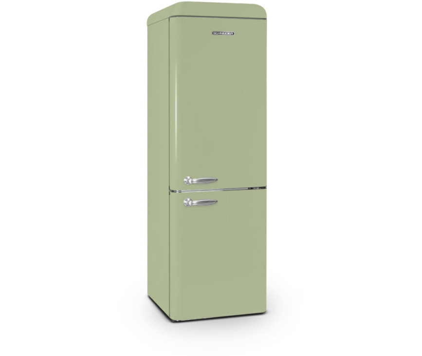Schneider SCB300VVA retro jaren 50 koelkast - groen SCB300VVA koelkast