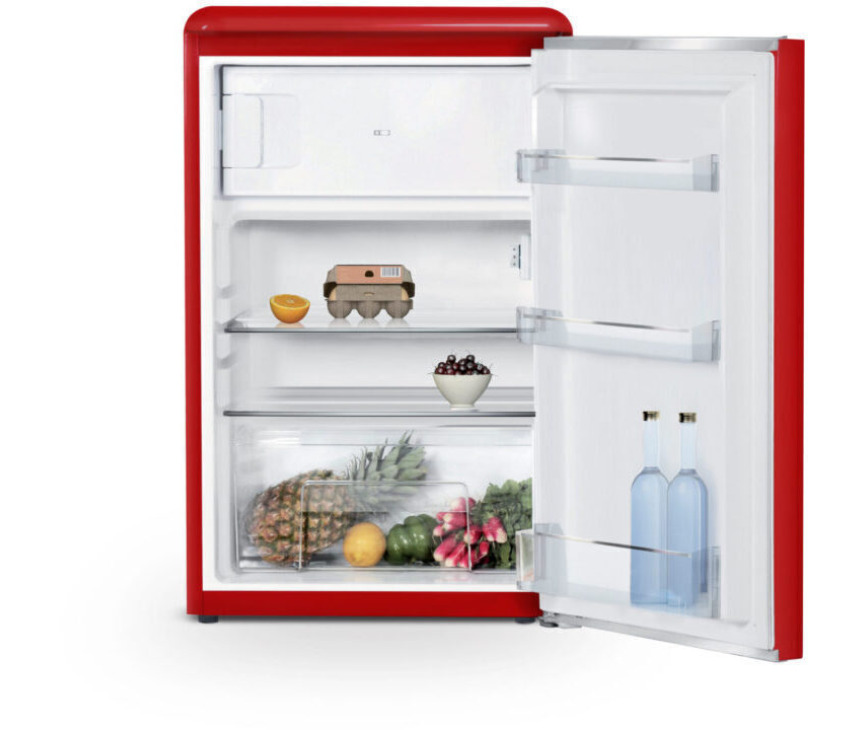 Schneider SCTT115VR retro jaren 50 koelkast - rood