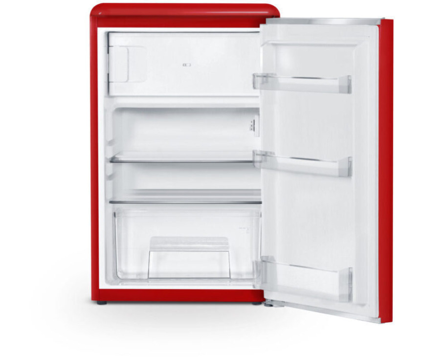 Schneider SCTT115VR retro jaren 50 koelkast - rood
