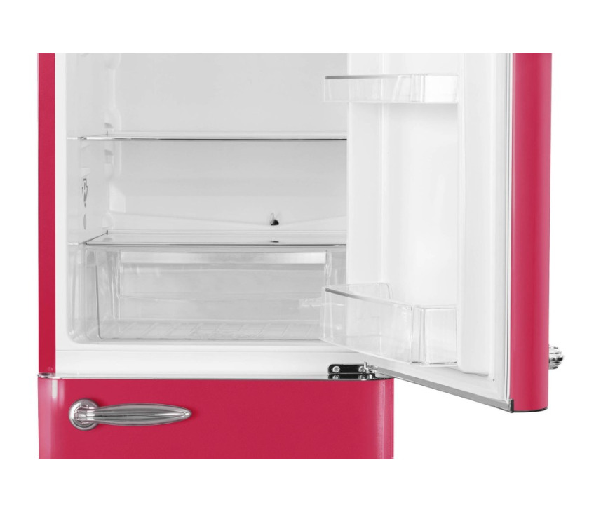 Schneider SCCB250VHAW retro jaren 50 koelkast - hawaii rood