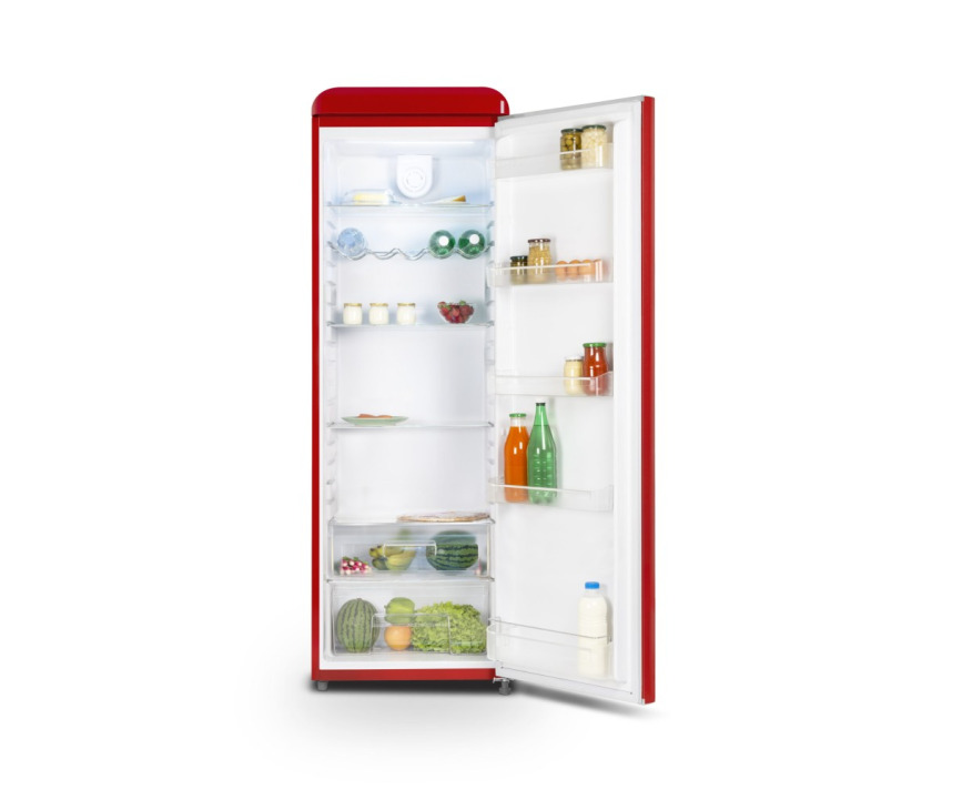 Schneider SCCL329VR retro jaren 50 koelkast - rood